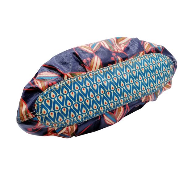 FOSSIL Key-Per Floral Tulips Coated Canvas Hobo Shoulder Handbag - Picture 7 of 13